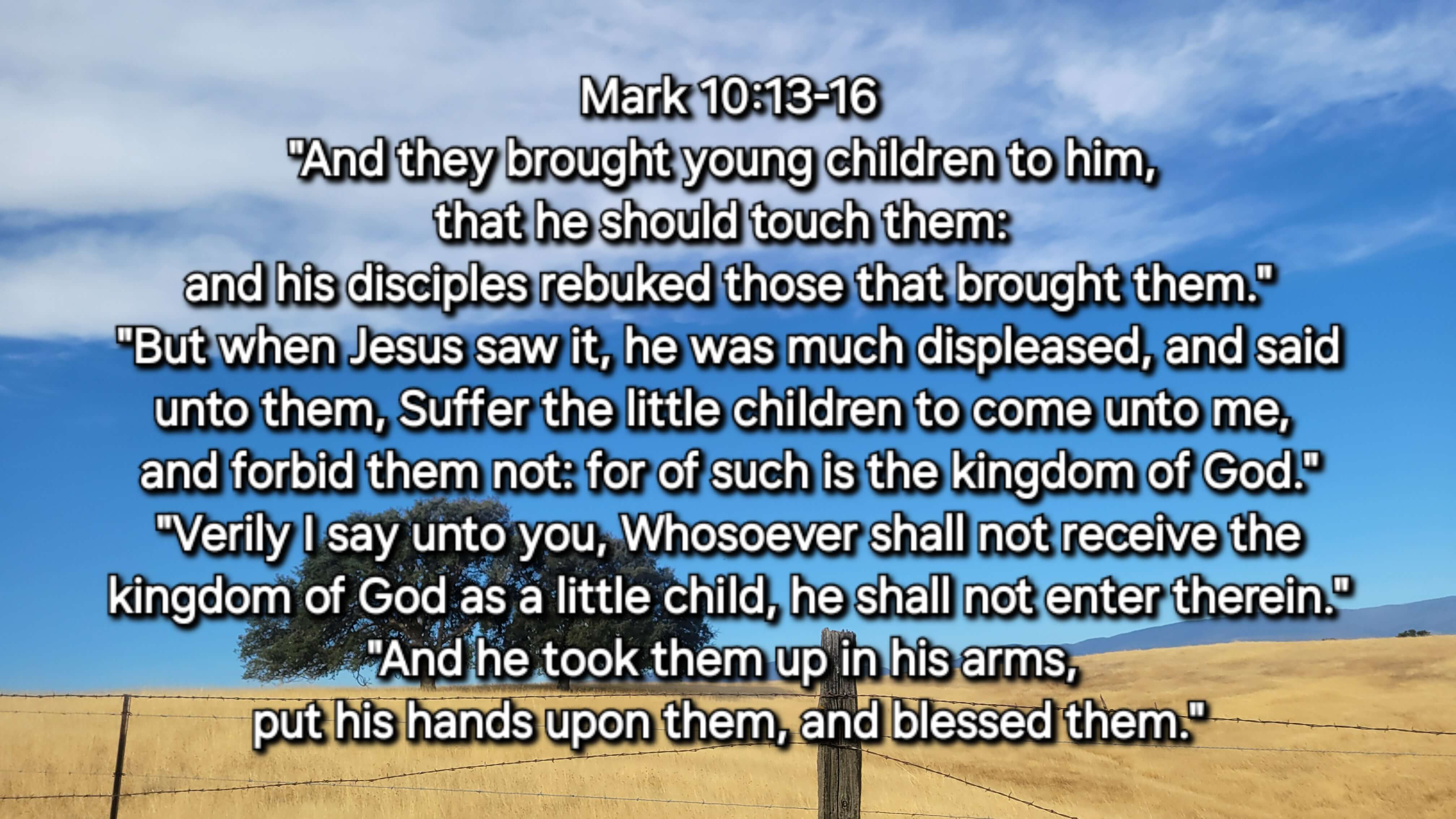 Mark 10:13-16