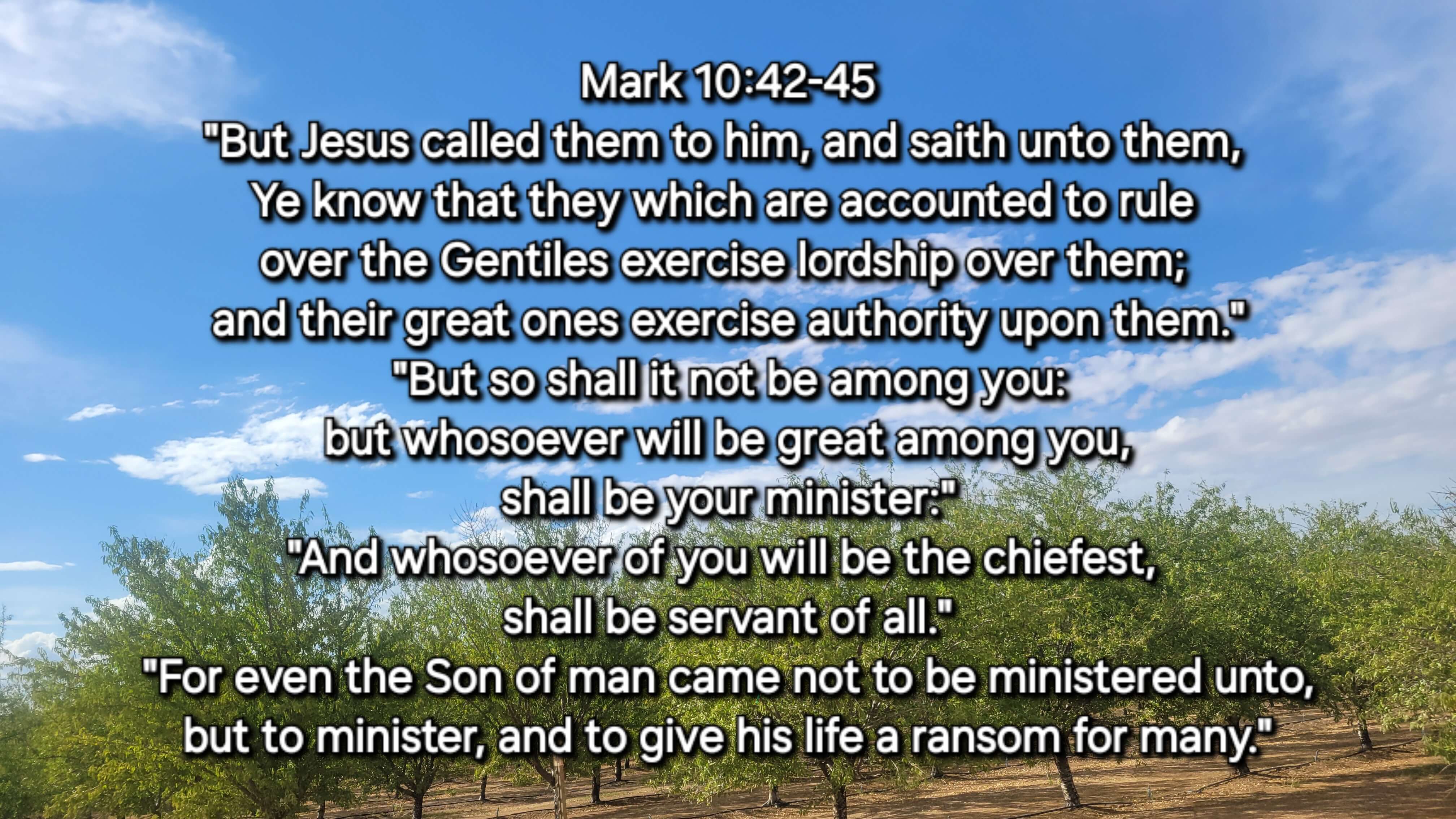 Mark 10:42-45