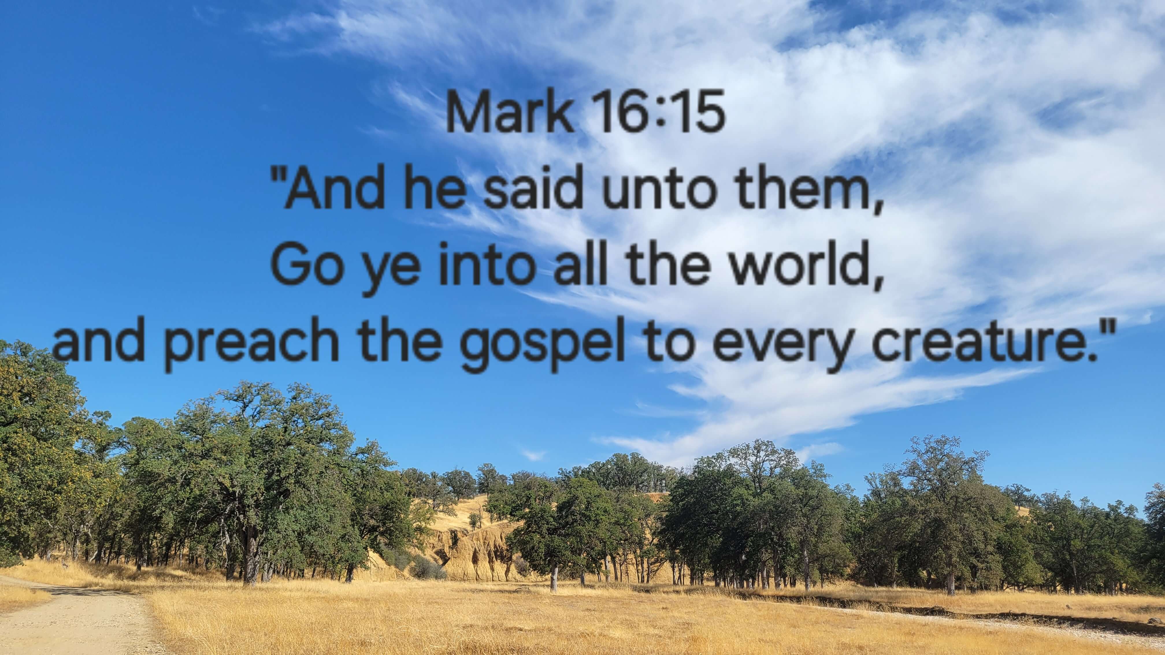 Mark 16:15