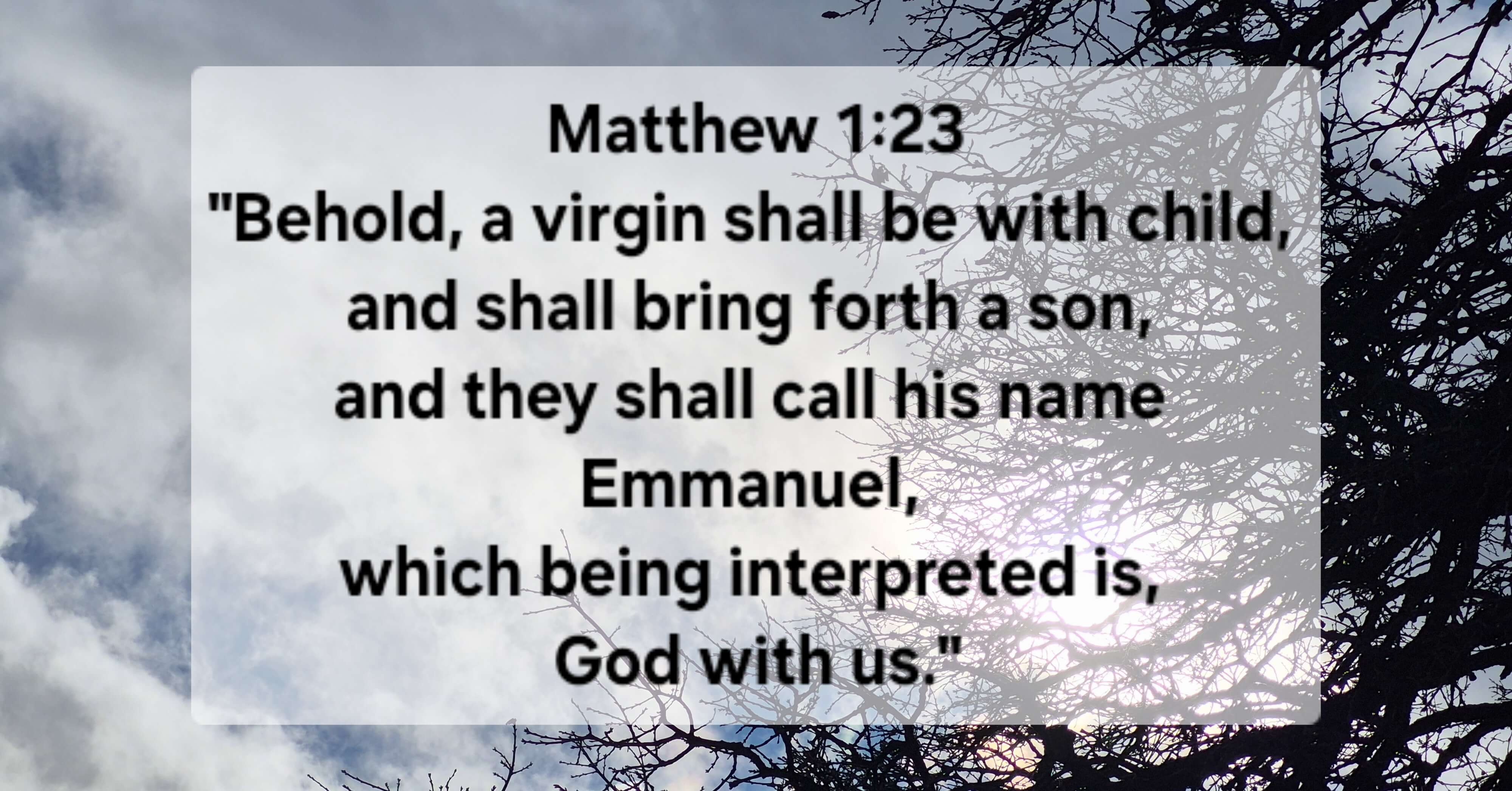 Matthew 1:23